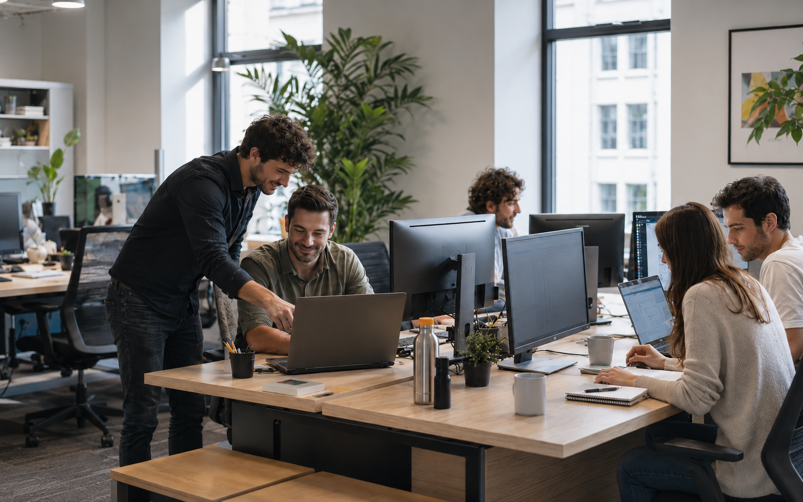 Team tech al lavoro