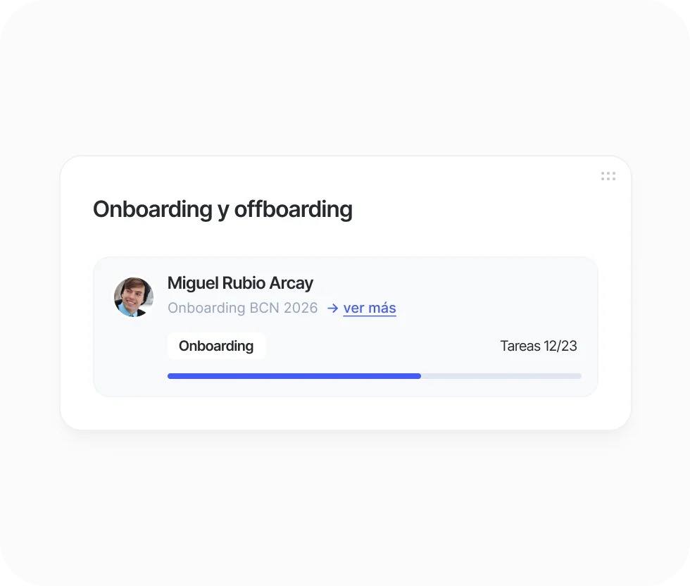 Onboarding e offboarding in Sesame HR
