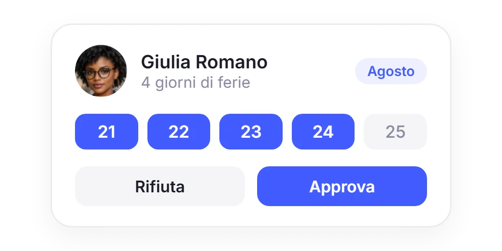 Ferie e Assenze di Sesame HR