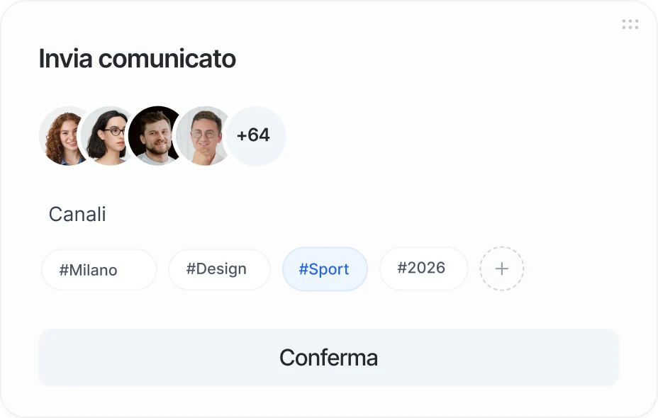 Comunicato interno con le reazioni del team