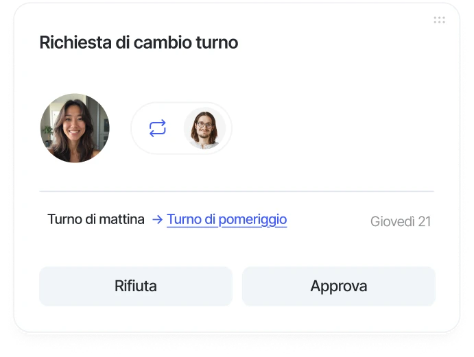 Richiesta di scambio turno
