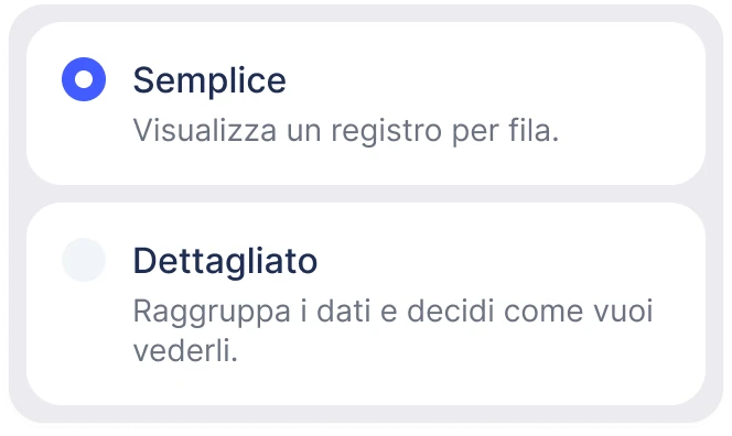 Costruttore modulare di report