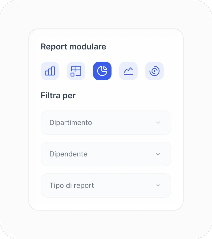 Costruttore modulare di report in Sesame HR