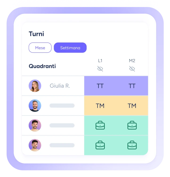 Automatizza la pianificazione dei turni