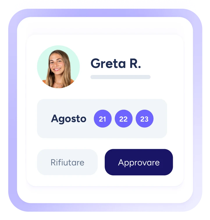 Semplifica la gestione di ferie e permessi con flussi di lavoro automatizzati
