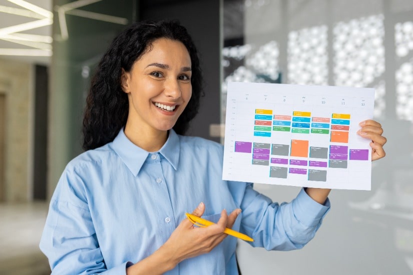 creare un calendario di lavoro