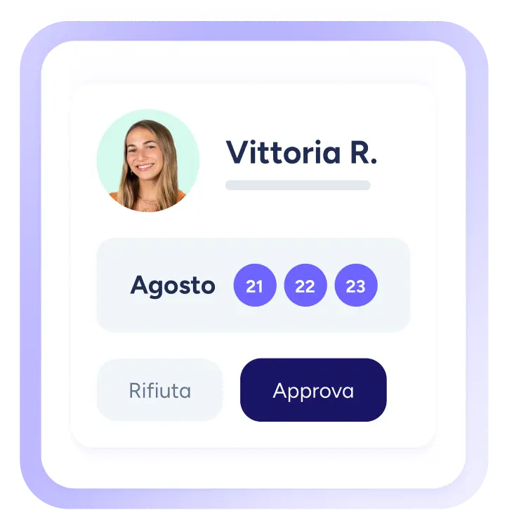 Semplifica la gestione di ferie e permessi con flussi di lavoro automatizzati