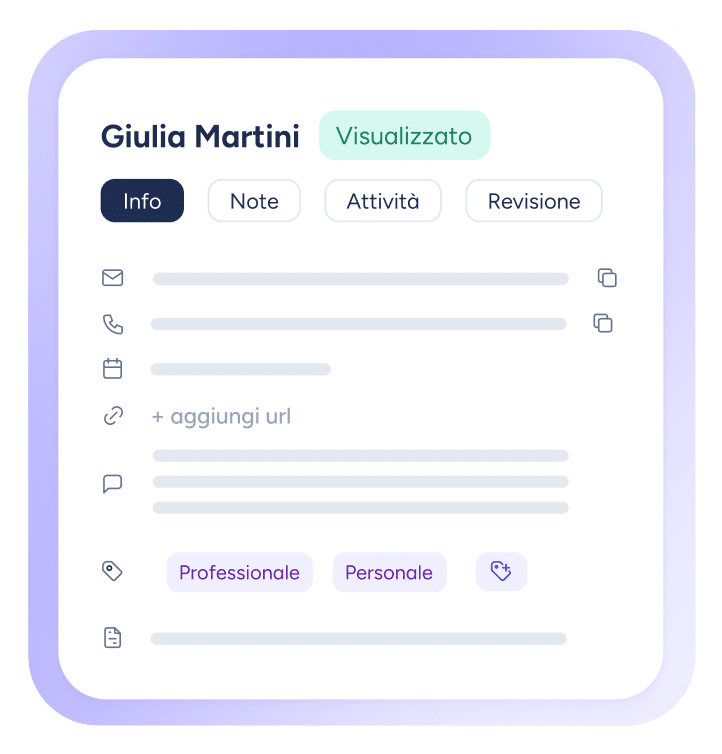 Risparmia tempo ed evita la perdita di informazioni